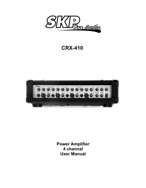 caracterÃ­sticas, especificaÃ§Ãµes e controles. - SKP Pro Audio