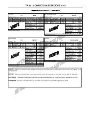 TP 05 - CORRECTION EXERCICES 1 Ã  5