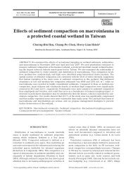 Effects of sediment compaction on macroinfauna in a protected ...