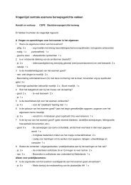 Vragenlijst centrale examens - Vecon