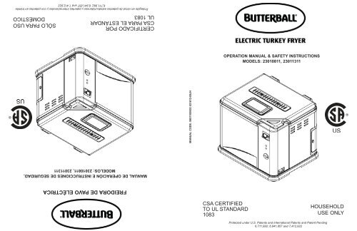 23010811 Bilingual Manual 031612JH.indd - Masterbuilt