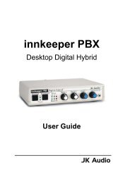 innkeeper PBX Manual - JK Audio