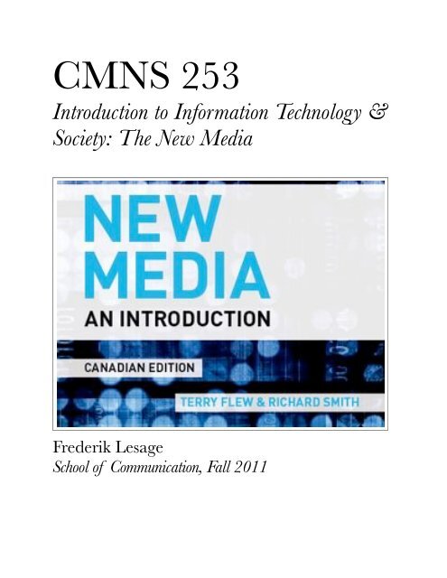 CMNS 253 Syllabus - SFU Wiki