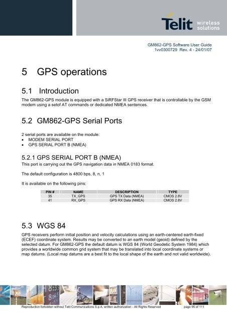 GM862-GPS Software User Guide - SemiconductorStore.com