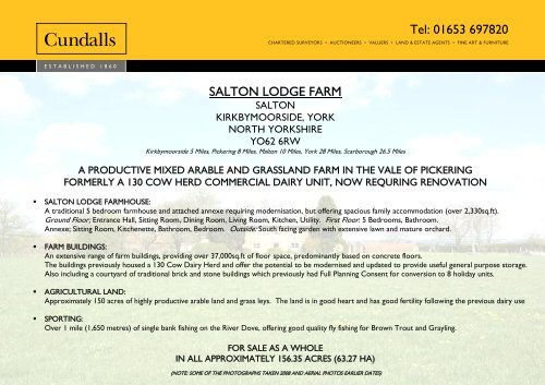SALTON LODGE FARM - Cundalls