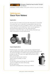 ZHM-Series Gear Flow Meters