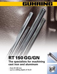 RT 150 GG/GN - Guhring, Inc.