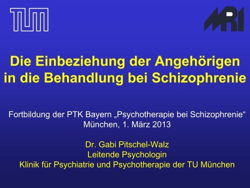 Theorie und Praxis der Psychoedukation - PTK Bayern