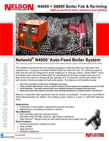 Automated Boiler System - Nelson Stud Welding