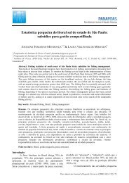 EstatÃ­stica pesqueira do litoral sul do estado de SÃ£o ... - PanamJAS