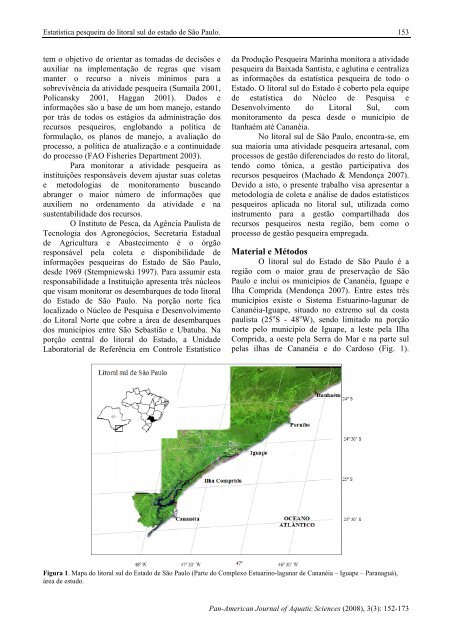 EstatÃ­stica pesqueira do litoral sul do estado de SÃ£o ... - PanamJAS