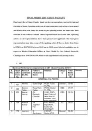 STATE INSTITUTE OF EDUCATION Sector-32, UT Chandigarh ...