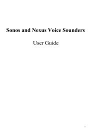 Sonos Voice Sounder - Klaxon Signals Ltd.