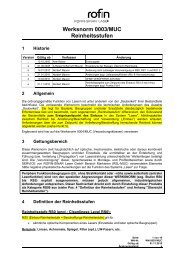 Werksnorm 0003/MUC Reinheitsstufen - Rofin