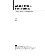 The Adobe Type 1 Font Format book (PDF: 445 KB) - Adobe Partners