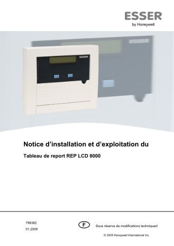 Notice d'installation REP LCD 8000 - newmatic