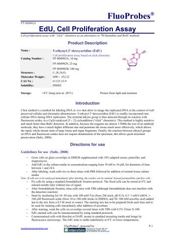 EdU Cell Proliferation Assay - Interchim