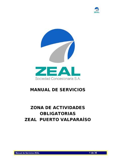 Manual de Servicios "ZEAL" - Pollmann