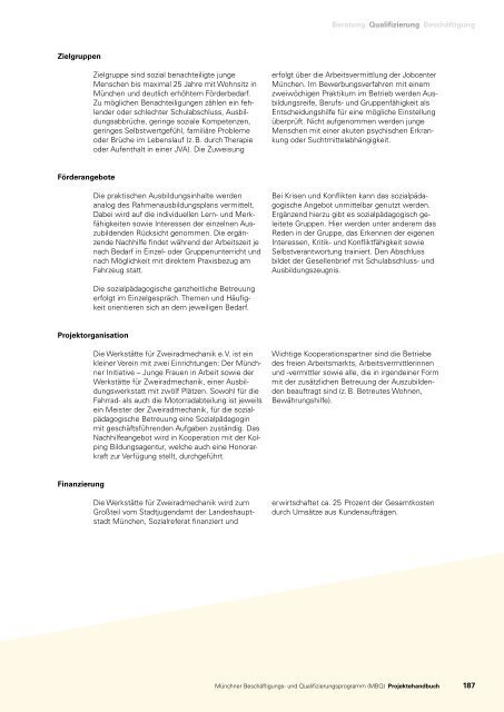 Projektehandbuch - Referat für Arbeit und Wirtschaft