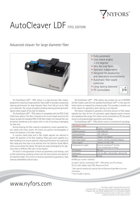 AutoCleaver LDF FITEL EDITION - 3 EDGE GmbH