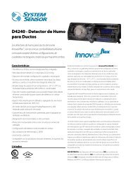 D4240 - Detector de Humo para Ductos - System Sensor Canada
