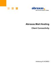 Abraxas.Mail.Hosting Client Connectivity IG KOMSG - Informatik des ...