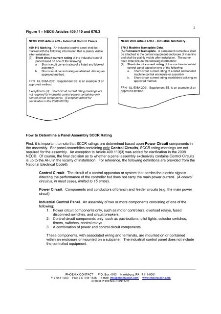 Details for "UL 508 A Short Circuit Current Rating" - Phoenix Contact