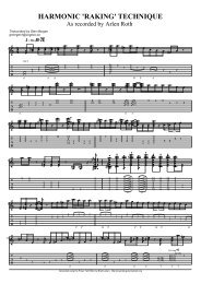 HARMONIC 'RAKING' TECHNIQUE - Gibson