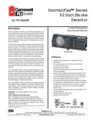 InnovairFlexâ¢ Series D2 Duct Smoke Detector - Gamewell-FCI