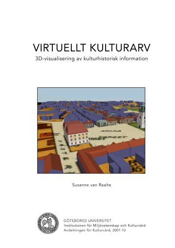 VIRTUELLT KULTURARV - arkitektur - Chalmers tekniska hÃ¶gskola