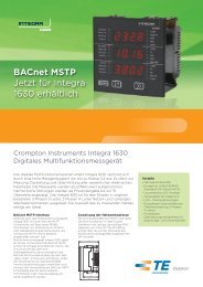 Integra 1630 mit BACnet MSTP - Crompton Instruments