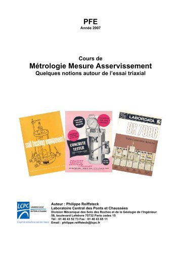 PFE MÃ©trologie Mesure Asservissement