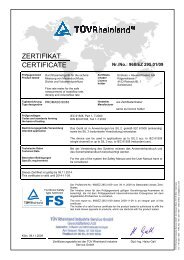 ZERTIFIKAT CERTIFICATE - Exida