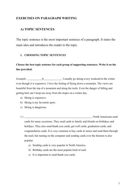 My Favourite Sport Essay - Words write a short paragraph about your favourite sport