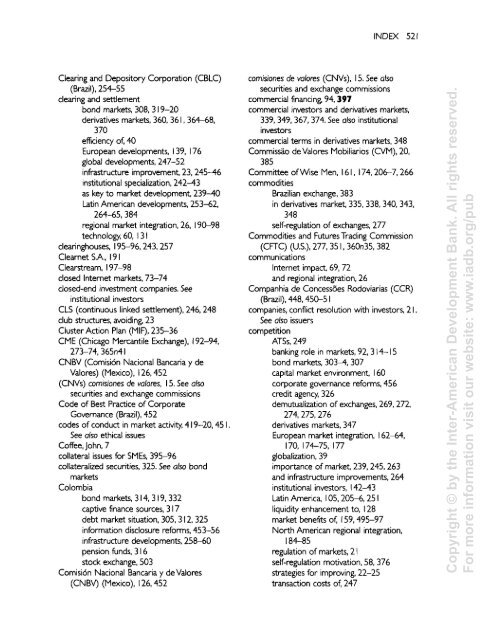 Latin American Capital Markets