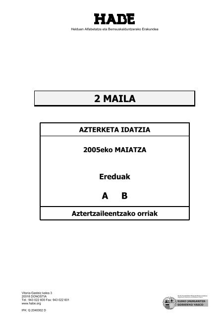 2 MAILA - HABE