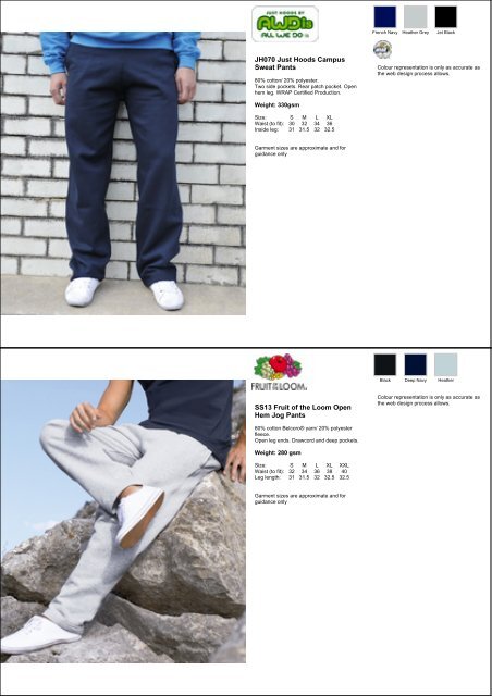 Jog Pants & Shorts PDF