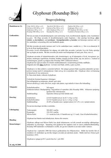 Glyphosat (Roundup Bio)