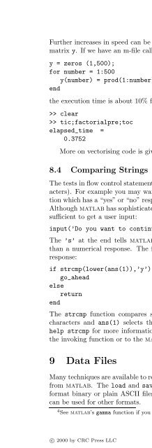 Basics of MATLAB and Beyond