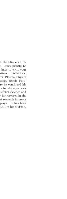 Basics of MATLAB and Beyond