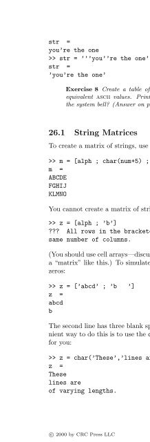 Basics of MATLAB and Beyond