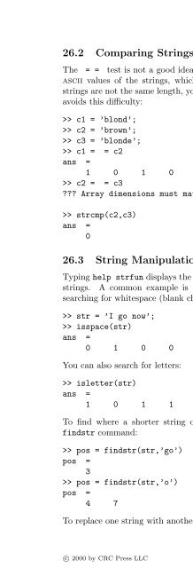 Basics of MATLAB and Beyond