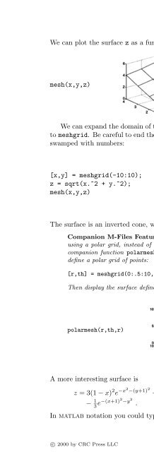 Basics of MATLAB and Beyond