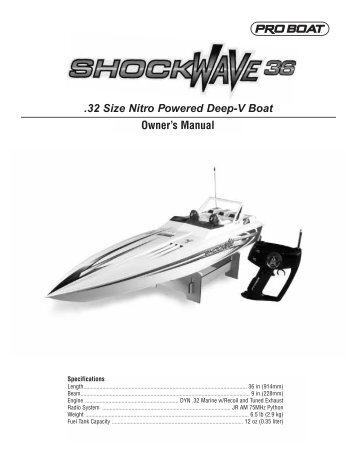 ShockWave 36 Manual - Pro Boat