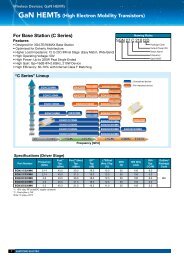 GaN HEMTs for Base Station (C Series)