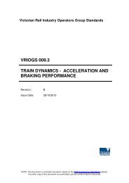 VRIOGS 009.3 - Train Dynamics - Public Transport Victoria