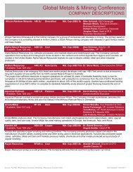 Global Metals & Mining Conference - Macquarie