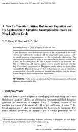 A New Differential Lattice Boltzmann Equation and Its Application to ...