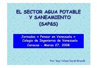 EL SECTOR AGUA POTABLE Y SANEAMIENTO (SAP&S)