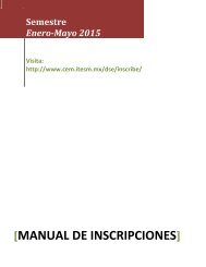 manual de inscripciones - Campus Estado de México - Tecnológico ...